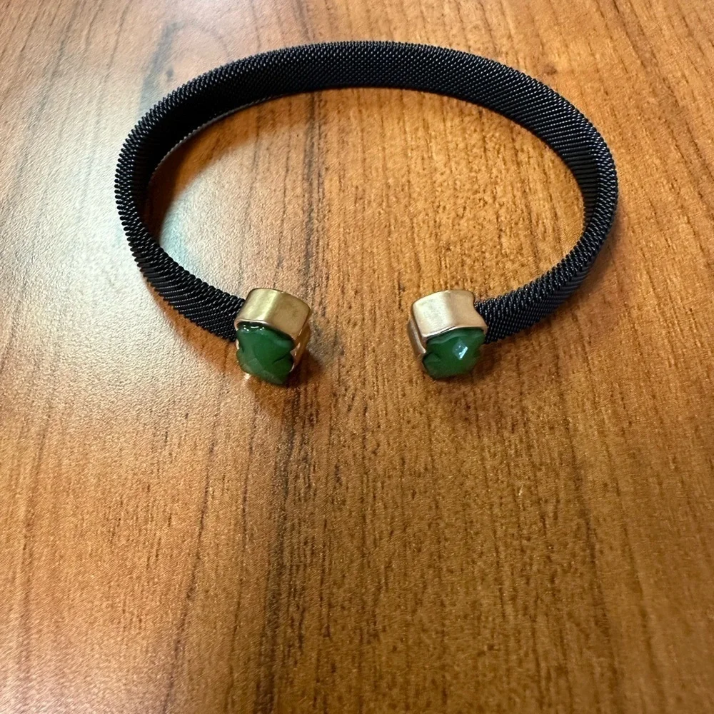 - Elegant Black Bracelet with teddy bears on end. Bracelet only.